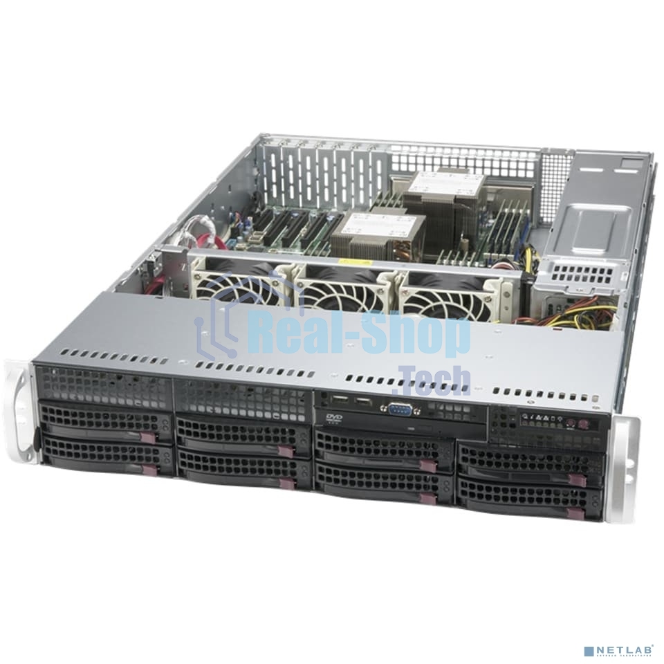 Серверная платформа Supermicro SYS-620P-TRT 2U noCPU(2)3rd GenScalable/TDP 270W/no DIMM(18)/SATARAID HDD(8)LFF/2x10GbE/2x1200W