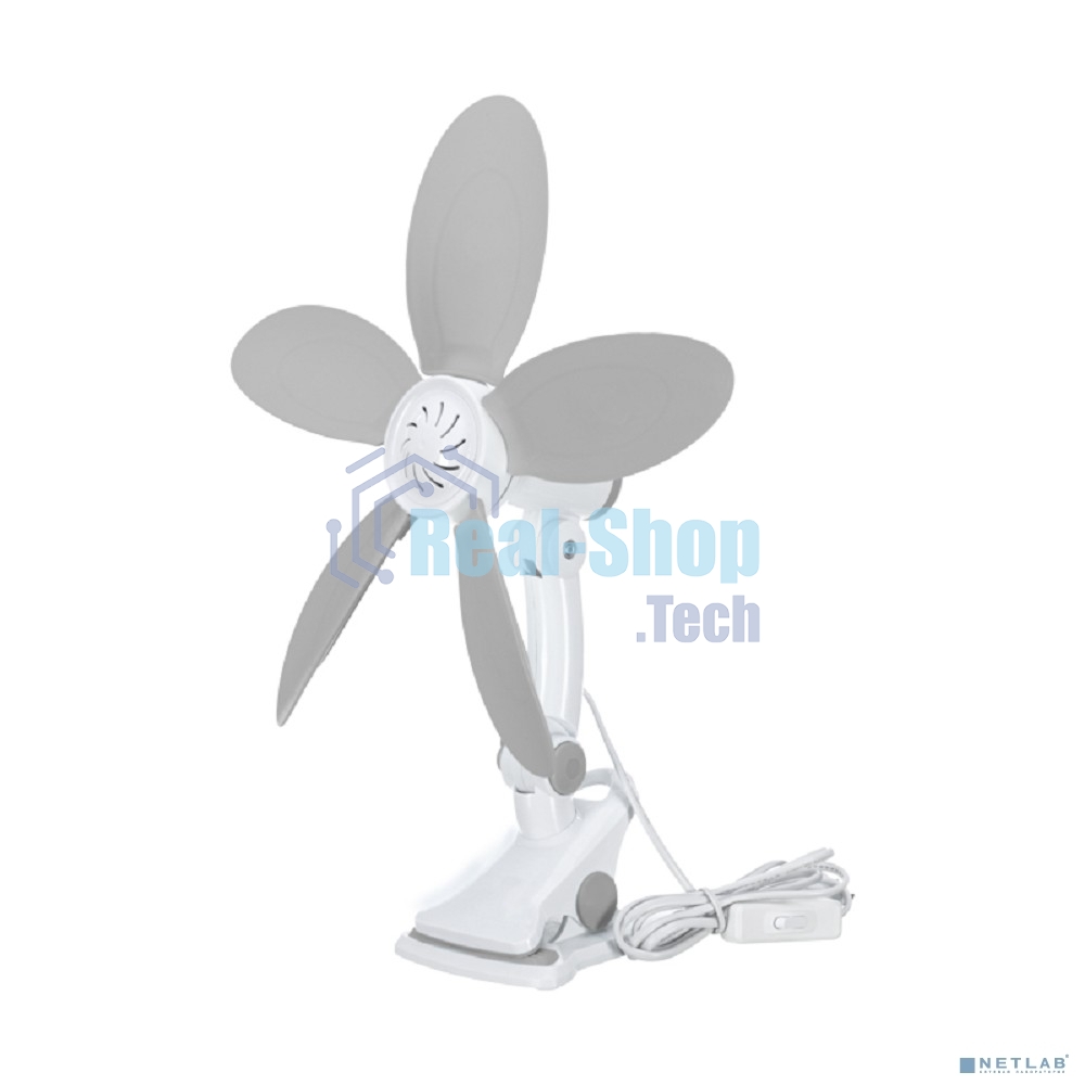 Вентилятор настольный DUX DX-07 7 Вт, белый/серый