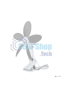 Вентилятор настольный DUX DX-07 7 Вт, белый/серый