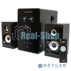 Акустическая система Dialog Progressive AP-220 черный 2.1, 30W+2*12W RMS, USB+SD reader