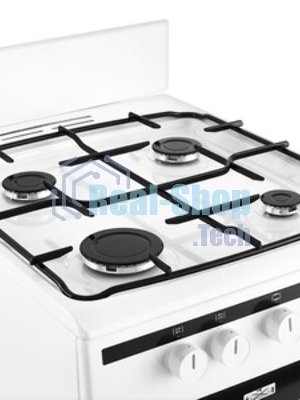 Плита газовая Hansa FCGW51001 белый, конфорок 4 шт, духовка 56 л, 50 см x 85 см x 60 см