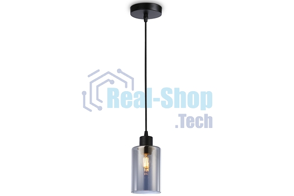 Светильник Ambrella light TR3695 BK/SM черный/дымчатый E27 max 40W D100*1000