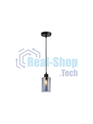 Светильник Ambrella light TR3695 BK/SM черный/дымчатый E27 max 40W D100*1000