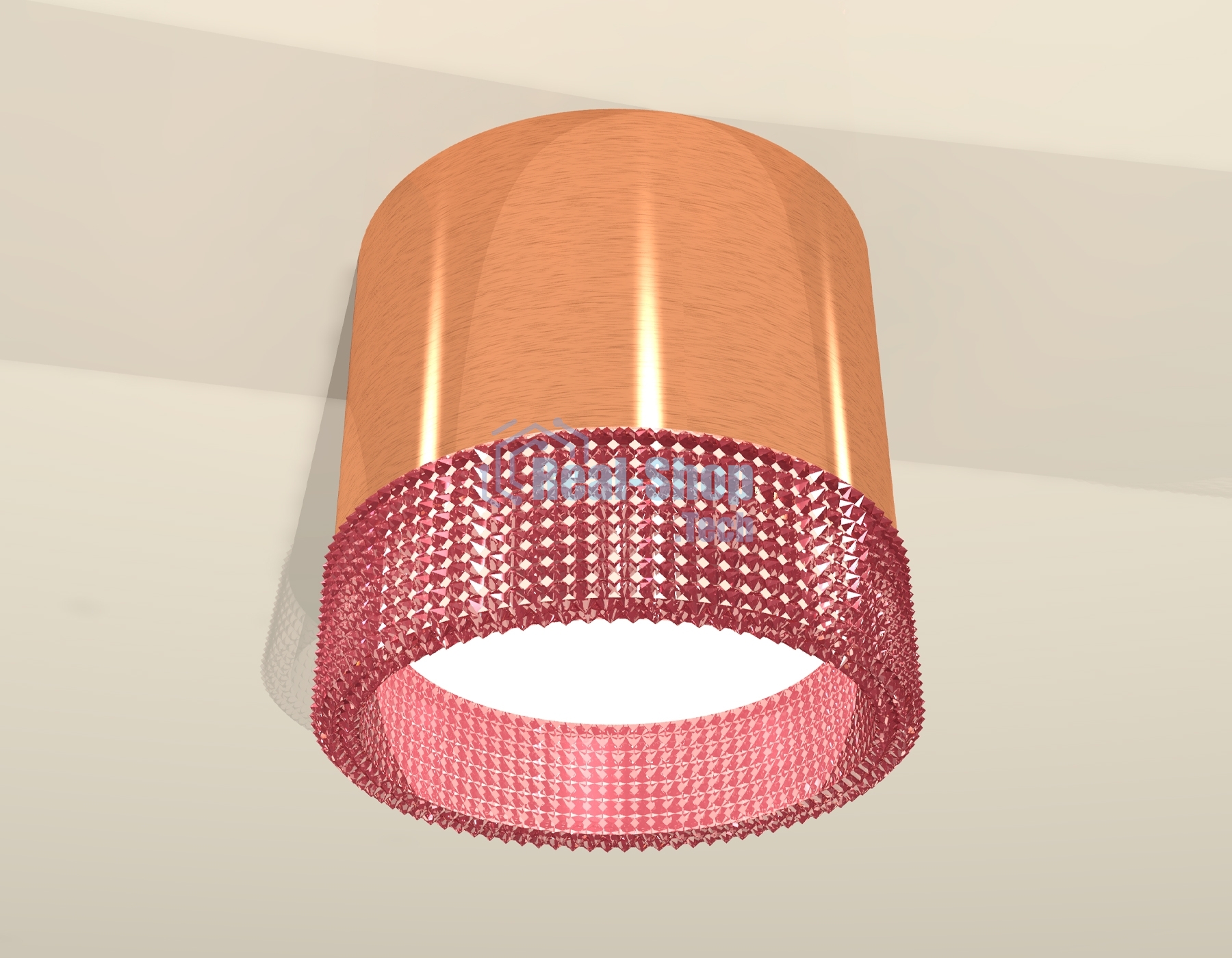 Светильник Ambrella Light XS8122022 PPG/PI золото розовое полированное/розовый GX53 (C8122, N8486)