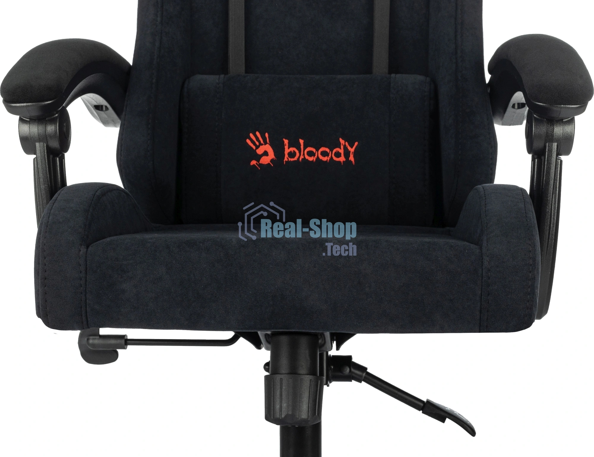 Кресло A4Tech Bloody GC-560 черный, ткань, 150 кг, подголовник, регулируемые подлокотники, механизм качания