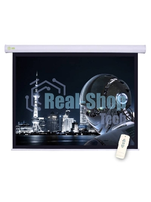 Экран Cactus 124.5x221 см Motoscreen CS-PSM-124x221 16:9 настенно-потолочный рулонный белый (моторизованный привод)