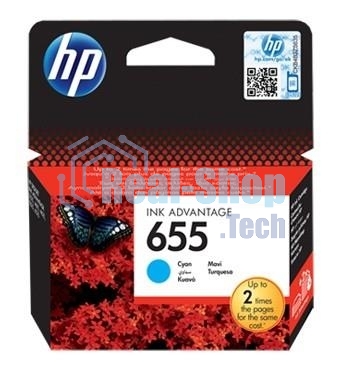 Картридж струйный HP 655 CZ110AE голубой для HP DJ IA 3525/4615/4625/5525/6525 (600 стр.)