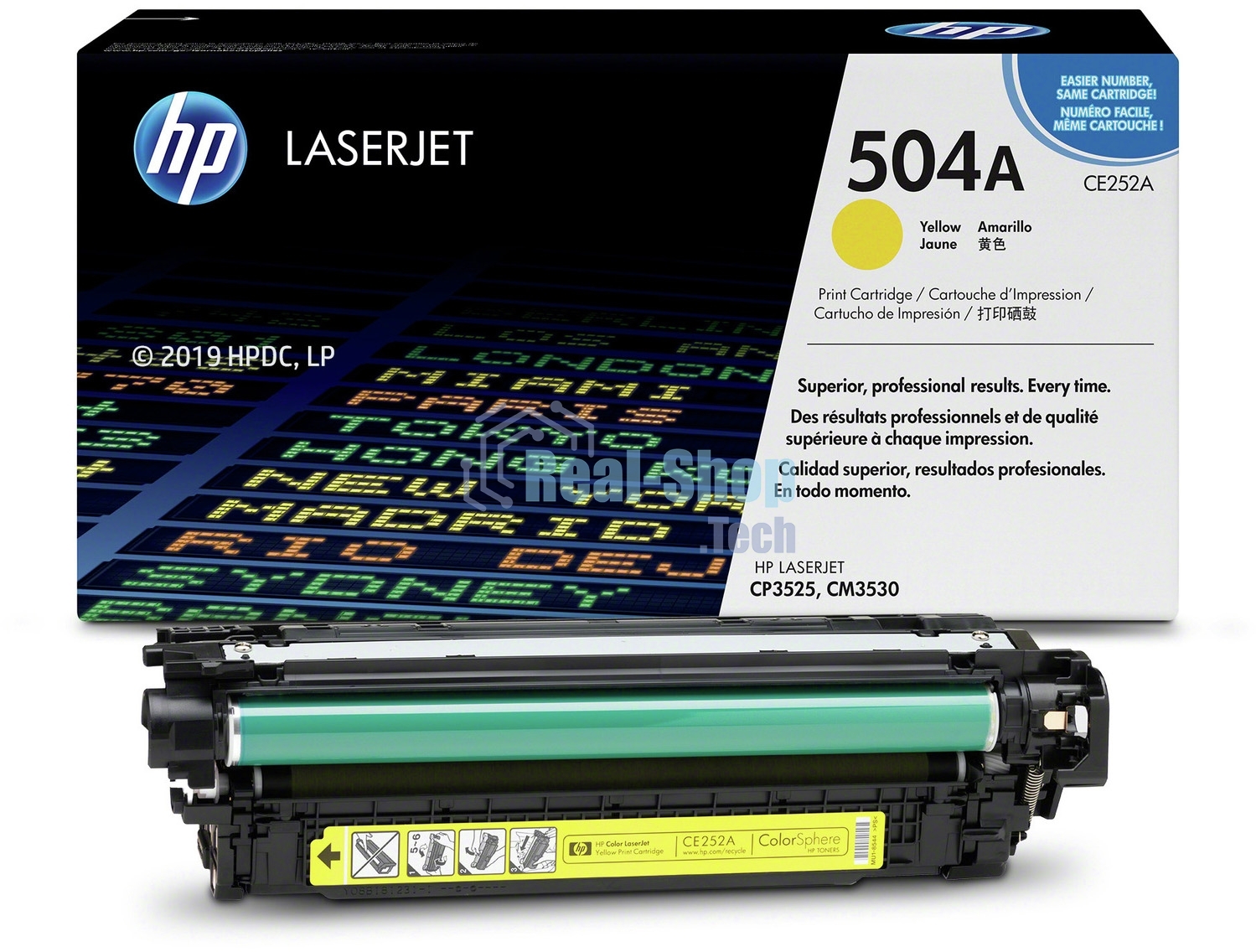 Картридж лазерный HP CE252A желтый для CLJ CM3530/CP3525 7000 стр.