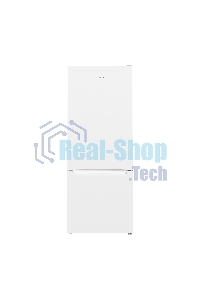 Холодильник Maunfeld MFF144SFW белый глянц. двухкамерный 154/52л морозилка снизу, ручная разморозка