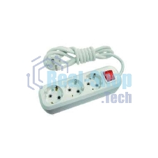 Удлинитель 3х2 м с заземл. с выкл. 16А IP20 Makel MGP212