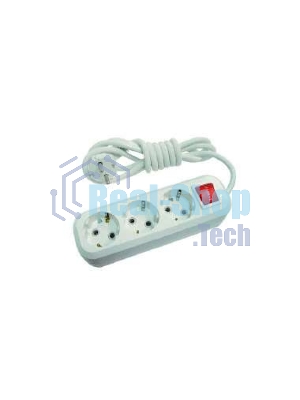 Удлинитель 3х2 м с заземл. с выкл. 16А IP20 Makel MGP212