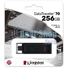 Флешка USB Kingston DataTraveler DT70 (DT70/256Gb), 256Gb, USB Type-C 3.2, R/W 70/45, черный