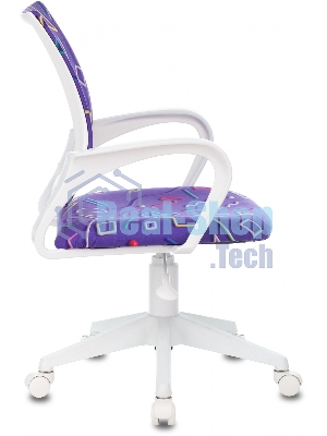 Кресло Бюрократ BuroKIDS 1 W Sticks 08 фиолетовый, ткань, 120 кг