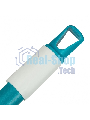 Щетка Home Palisad пластмасс. для подмет. пола, премиум, 23 см, c черенком, 120 см, бирюз. щетина