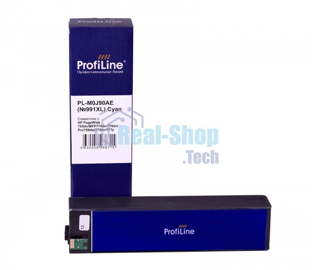 Картридж струйный ProfiLine PL-M0J90AE (№991XL) для принтеров HP PageWide 755dn/MFP774dn/779dn/Pro750dw/772dn/777z с чернилами Cyan