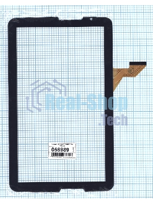 Сенсорное стекло (тачскрин) HN 1032-FPC D28XR118, черное