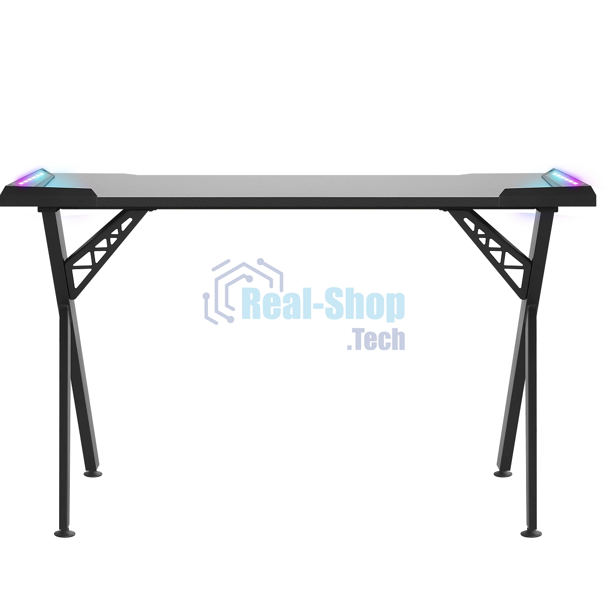 Стол игровой Defender Gamer RGb, подвес круж+гарн., черный, 120