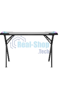 Стол игровой Defender Gamer RGb, подвес круж+гарн., черный, 120