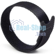 Хомут-липучка Lanmaster LAN-VCM125-BK 125x12 мм (упак: 20 шт) нейлон/полиэтилен внутри помещений черный