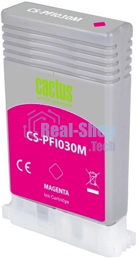 Картридж струйный Cactus CS-PFI030M PFI-030M пурпурный (55мл) для Canon imagePROGRAF TA-20/30