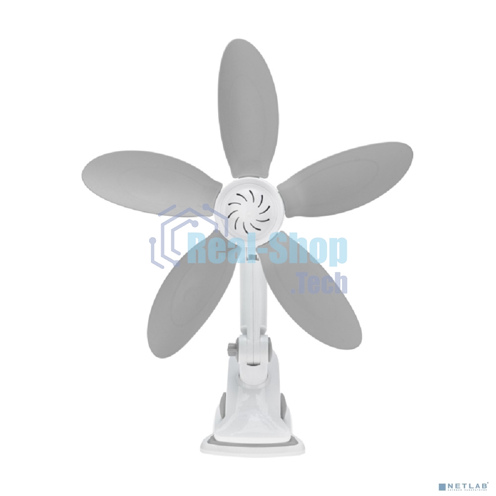 Вентилятор настольный DUX DX-07 7 Вт, белый/серый