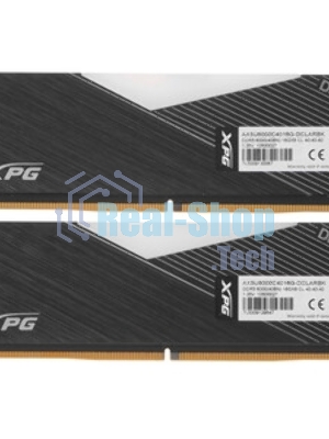 Оперативная память XPG Lancer, DDR5, 32GB (2x16GB), 6000MHz, CL30, DIMM, с радиаторами, RGB, серебристый