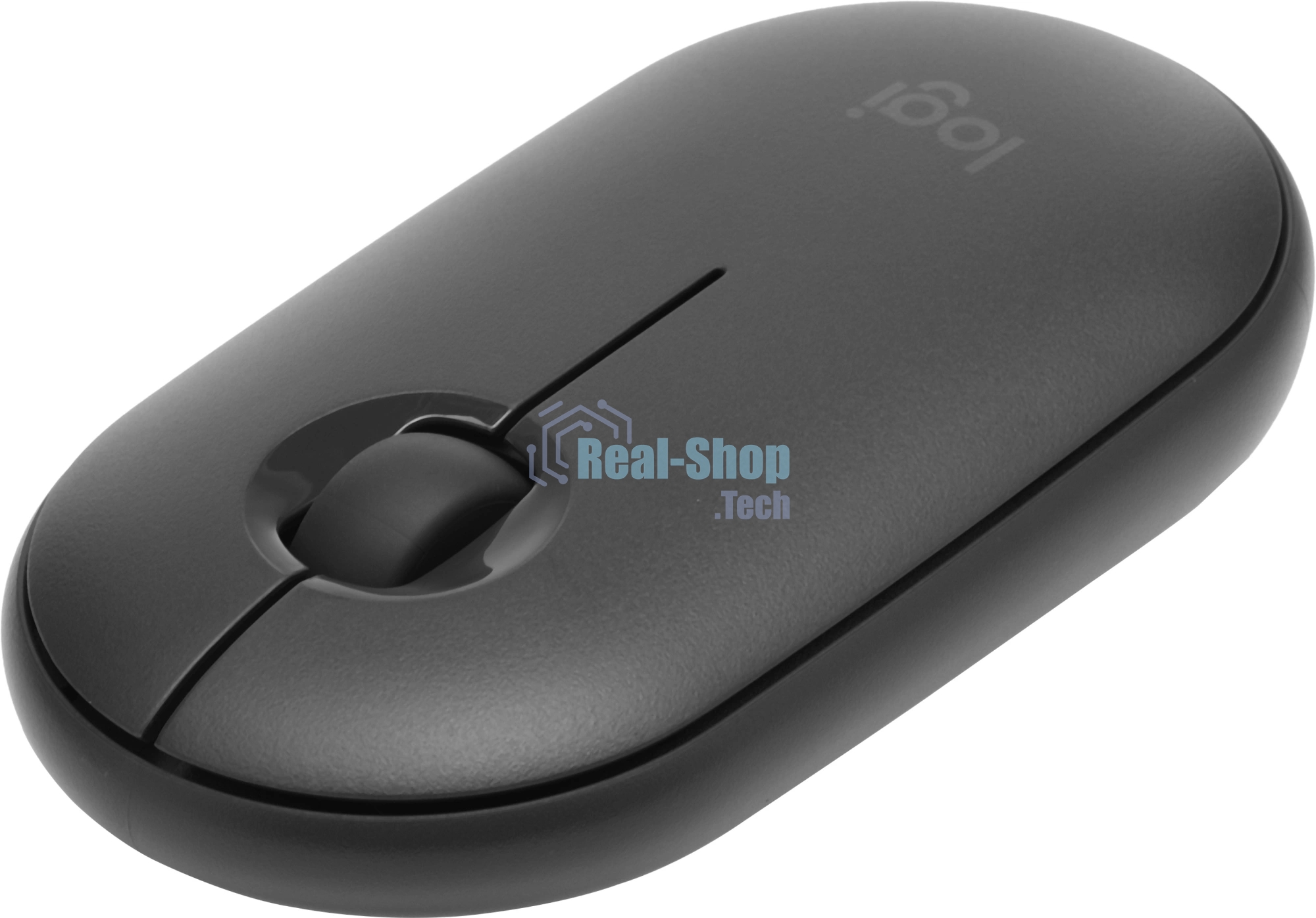 Мышь беспроводная Logitech Pebble M350 графитовый, 1000 dpi, радиоканал, Bluetooth, USB, кнопки - 3