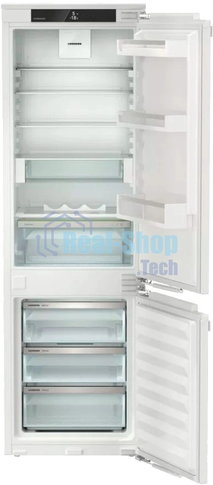 Встраиваемый холодильник Liebherr ICNd 5123 001 белый, двухкамерный, 190/83л, морозилка снизу, No Frost