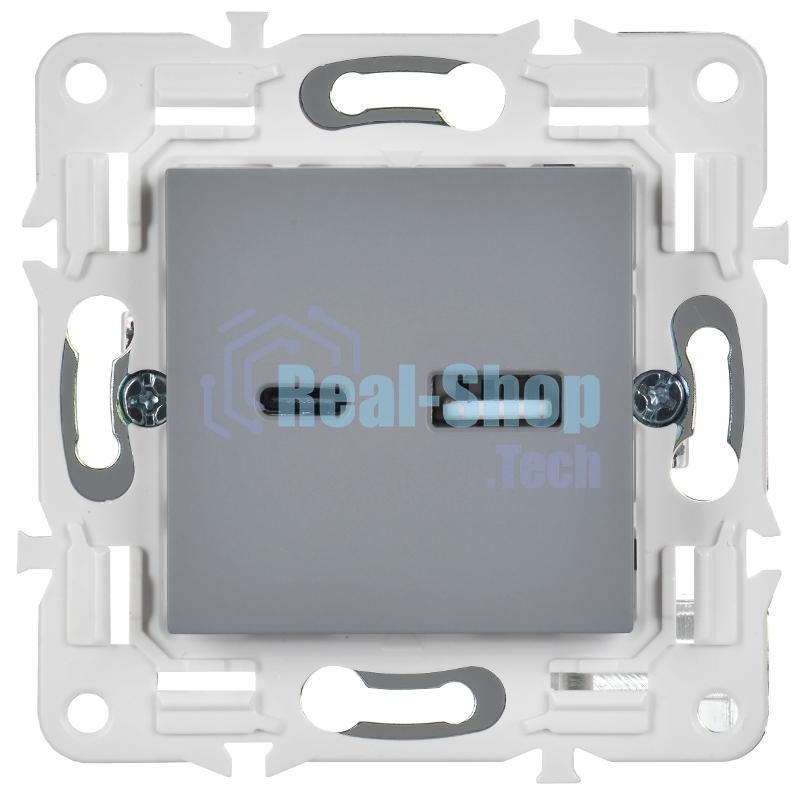 SKANDY Розетка USB A+C 3,1А SK-R14Gr серый  | SK-U22-D31-K03 | IEK