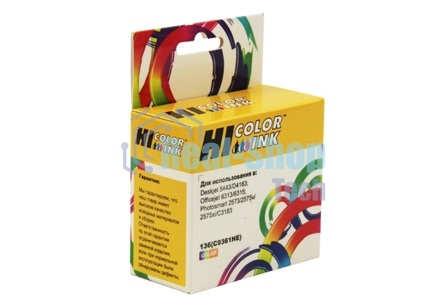 Картридж HP DJ 5443/4163, №136 (Hi-Black) C9361HE, Color   