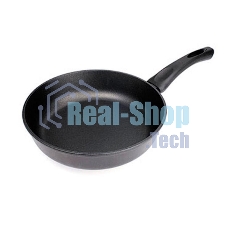 Сковорода НЕВА МЕТАЛЛ 9128 д.28 (Диаметр 28 см. 4-х слойное антипригарное покрытие ТИТАН пк равномерно нагревается за счет особой конструкции корпуса по принципу 