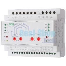 Устройство управления резервным питанием AVR-01-K (2 ввода; 1 нагрузка 35мм 3х400В+N 2х16А 2P IP20 монтаж на DIN-рейке) F&F EA04.006.001
