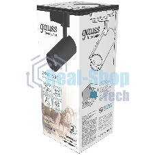 Светильник Gauss трековый цилиндр 24W 1830lm 4000K 180-240V IP20 65x210мм черный LED 1/40