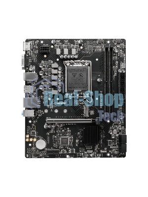 Материнская плата MSI PRO H610M-E, LGA 1700, Intel H610, 2xDDR5, 4xSATA, 1xM.2, 1xPCIe 4.0 x16, 1xPCIe 4.0 x1, 1xHDMI, 1xVGA, 1xRJ45 1Gb, 2xUSB-A 3.2 Gen 1, 4xUSB-A 2.0, 3x3.5мм, 7.1, mATX