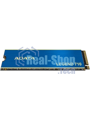 Накопитель SSD ADATA LEGEND 710, 512Gb, PCIe 3.0 x4, M.2 2280, NVMe, R/W 2400/1600, с радиатором