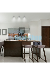 Светильник Gauss Хром/Сатин LED накладной с рассеивателем 6W 4100K 68х75мм 1/30