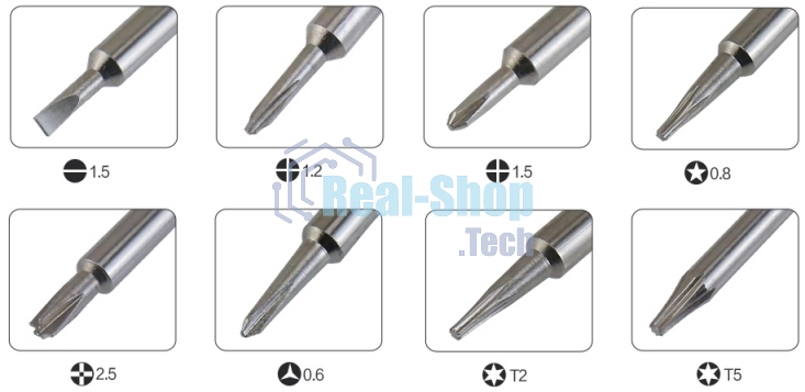 Набор отверток Best BST-8801B 8 в 1 черный