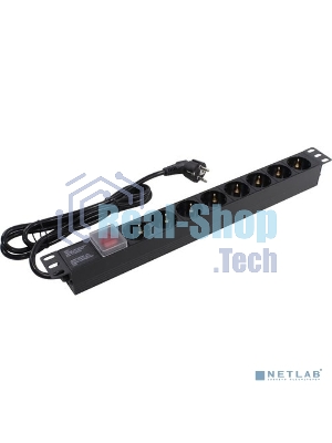 Блок розеток горизонтальный ExeGate ServerPro PDU-19H803 Al-8S-EU2-SW, 19