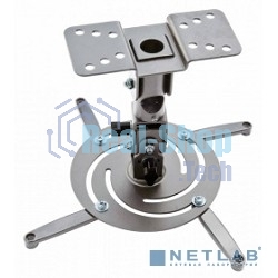 Кронштейн для проектора Cactus CS-VM-PR04-AL серебристый макс.10кг настенный и потолочный поворот и наклон