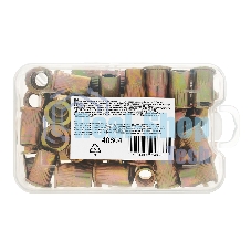 Заклепки резьбовые Denzel стальные, оцинкованные, М8, пластиковый кейс, 40 шт.