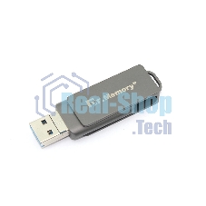 Флешка USB Dr. Memory 051, 64Gb, USB 3.0/USB Type-C, R/W 120/70, серый