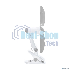 Вентилятор настольный DUX DX-07 7 Вт, белый/серый