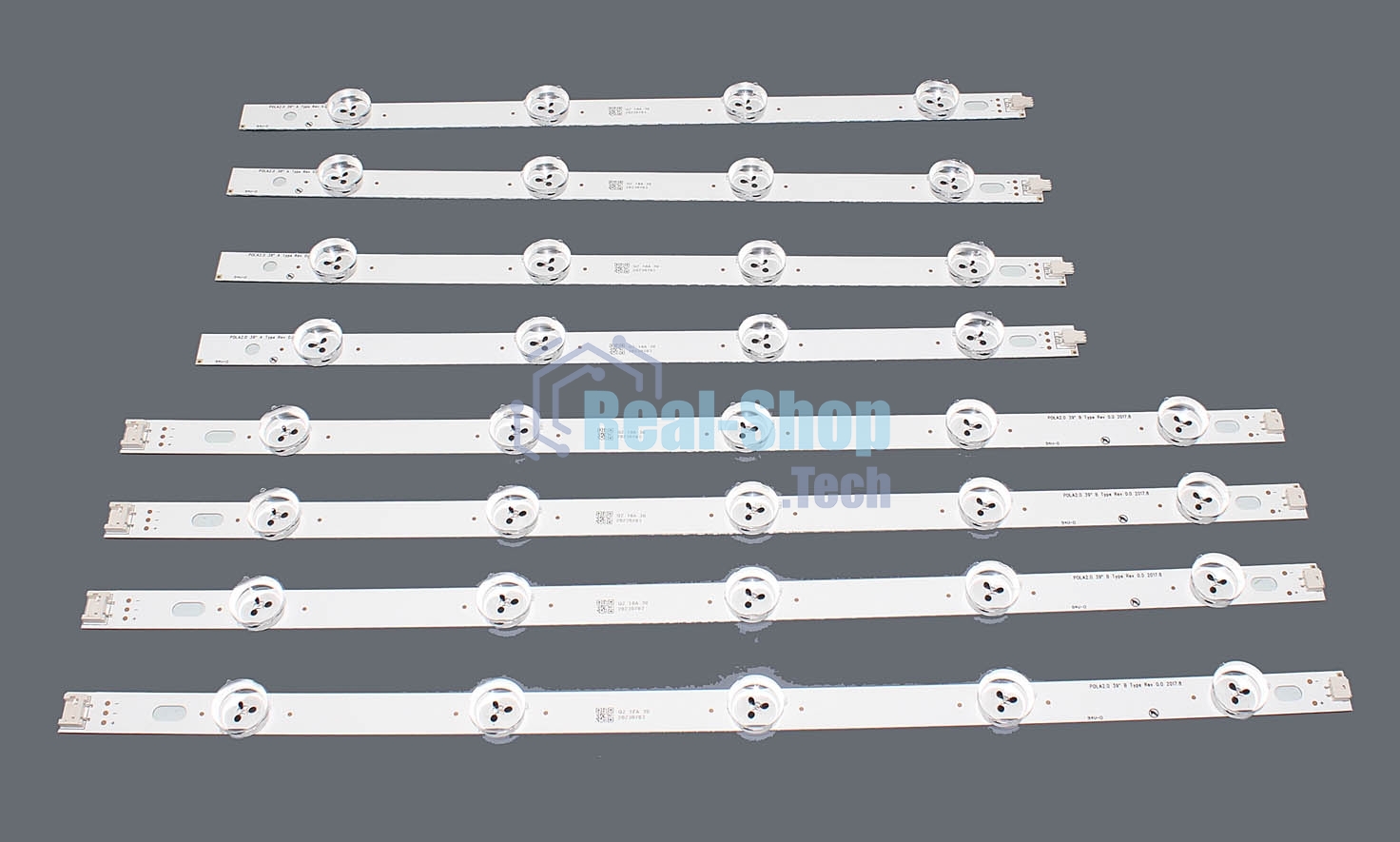 Светодиодная подсветка для телевизоров LG 39LN, AGF78400401, POLA2.0 39 (комплект, 8 шт)