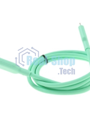 Кабель Qumo, MFI С91, USB-Apple 8 pin, 1м, 5-9В, до 2А, 18Вт, опл.нейлоновая леска, кон. металл серебро, белая оплетка