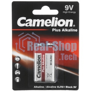 Элемент питания Camelion (1655) 6LR61 PLUS ALKALINE BL-1 (6LR61-BP1 9В)