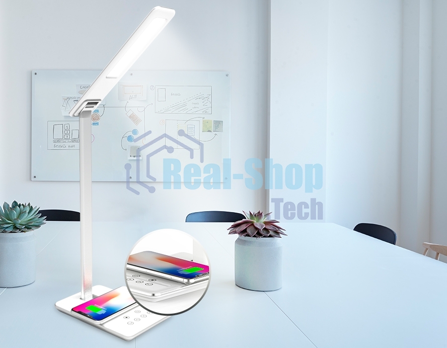 Светодиодная настольная лампа Ambrella light DE581 WH белый LED 2700-6400K 6W