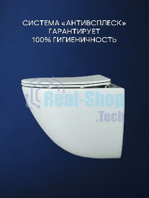 Комплект BAU 6 в 1: инсталляция BAU PRO, унитаз подвесной Rio Luxe 52*35, сиденье микролифт, кнопка смыва BAU Stil для инсталляциии, белый глянец