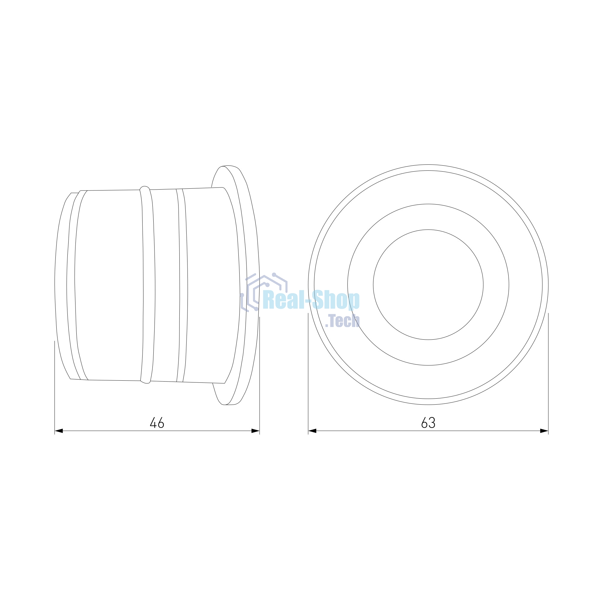 Светильник светодиодный MRL LED 1108 / Чёрный / Подсветка для лестниц