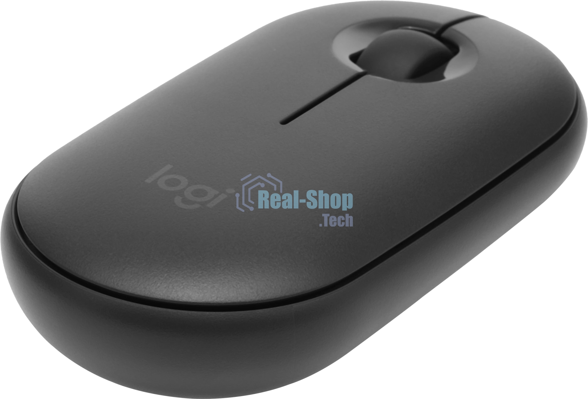 Мышь беспроводная Logitech Pebble M350 графитовый, 1000 dpi, радиоканал, Bluetooth, USB, кнопки - 3
