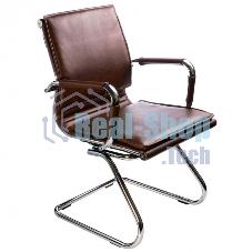 Кресло компьютерное Бюрократ CH-993-Low-V/Brown коричневый, низкая спинка, искусственная кожа